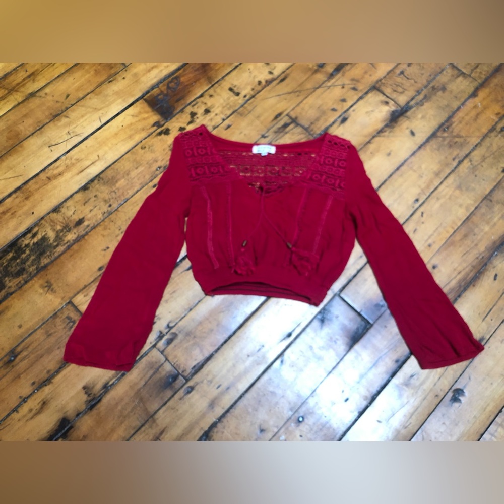 Fashion Wild Cat cropped hippie top, size S